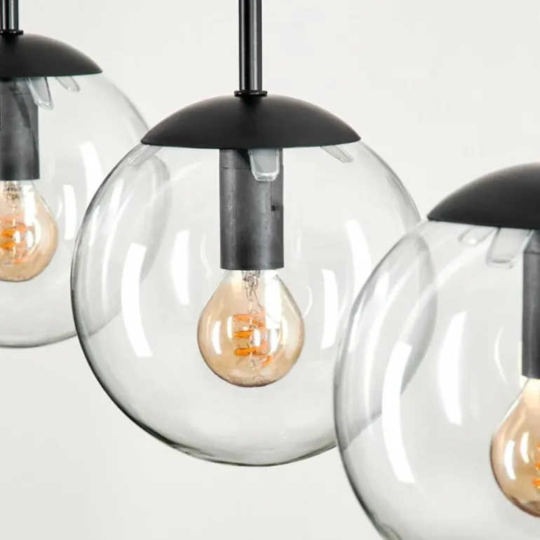 Suspension - Verre Gastor Clair, 4 lumières