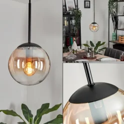 Suspension - Verre Gastor Ambre, Clair, 1 lumière