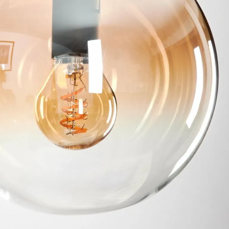 Suspension - Verre Gastor Ambre, Clair, 1 lumière