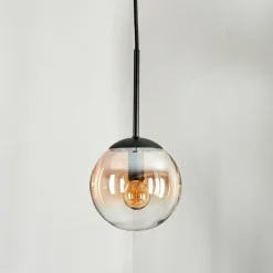 Suspension - Verre Gastor Ambre, Clair, 1 lumière