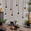 Suspension - Verre Koyoto Clair, 8 lumières