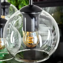 Suspension - Verre Koyoto Clair, 8 lumières