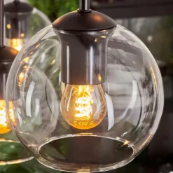 Suspension - Verre Koyoto Clair, 8 lumières