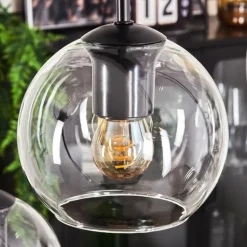 Suspension - Verre Koyoto Clair, 8 lumières