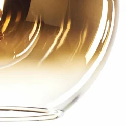 Suspension - Verre Koyoto Or, Clair, 8 lumières