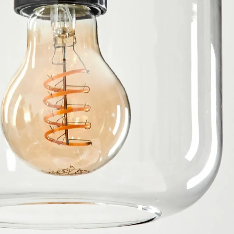 Suspension - Verre Lauden Clair, 1 lumière