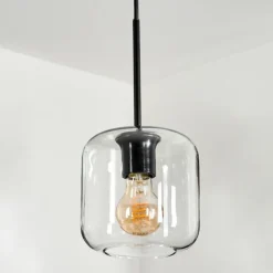 Suspension - Verre Lauden Clair, 1 lumière