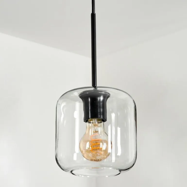 Suspension - Verre Lauden Clair, 1 lumière