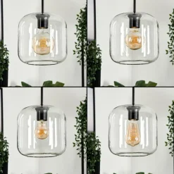Suspension - Verre Lauden Clair, 1 lumière