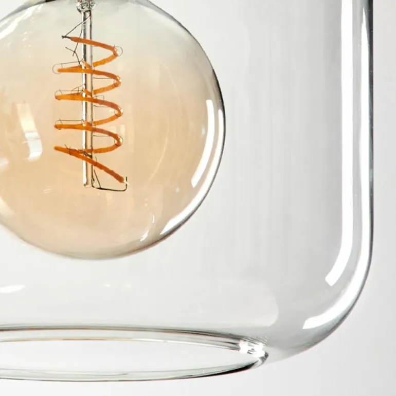 Suspension - Verre Lauden Clair, 1 lumière