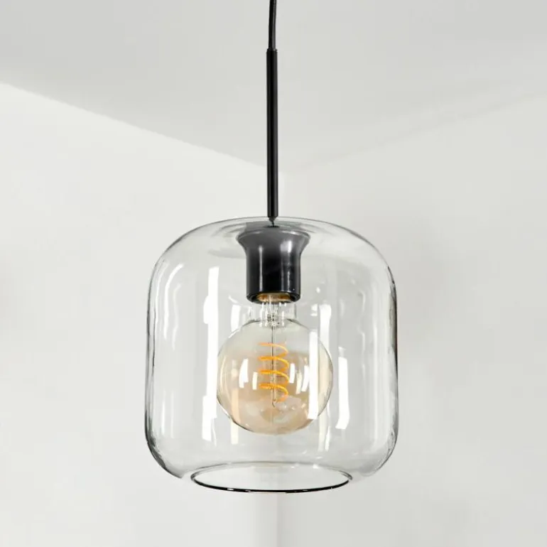 Suspension - Verre Lauden Clair, 1 lumière