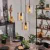Suspension - Verre Parane Ambre, 3 lumières
