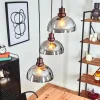 Suspension Aannestad Bois foncé, Noir, 3 lumières