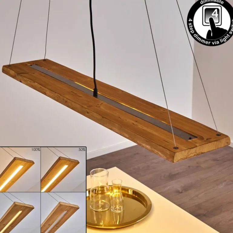 Suspension Adak LED Gris, 1 lumière
