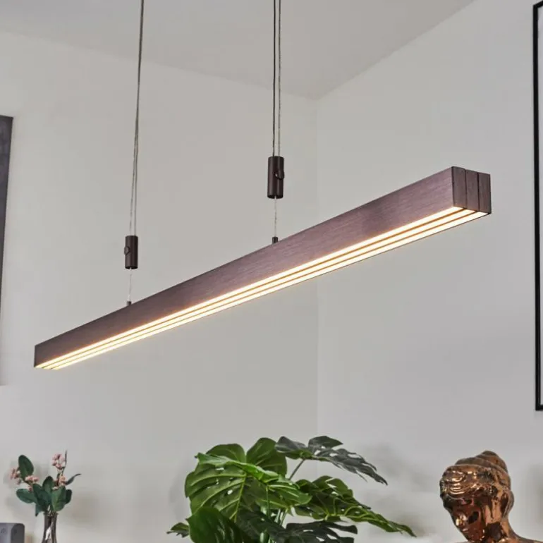 Suspension Airolo LED Brun, 3 lumières