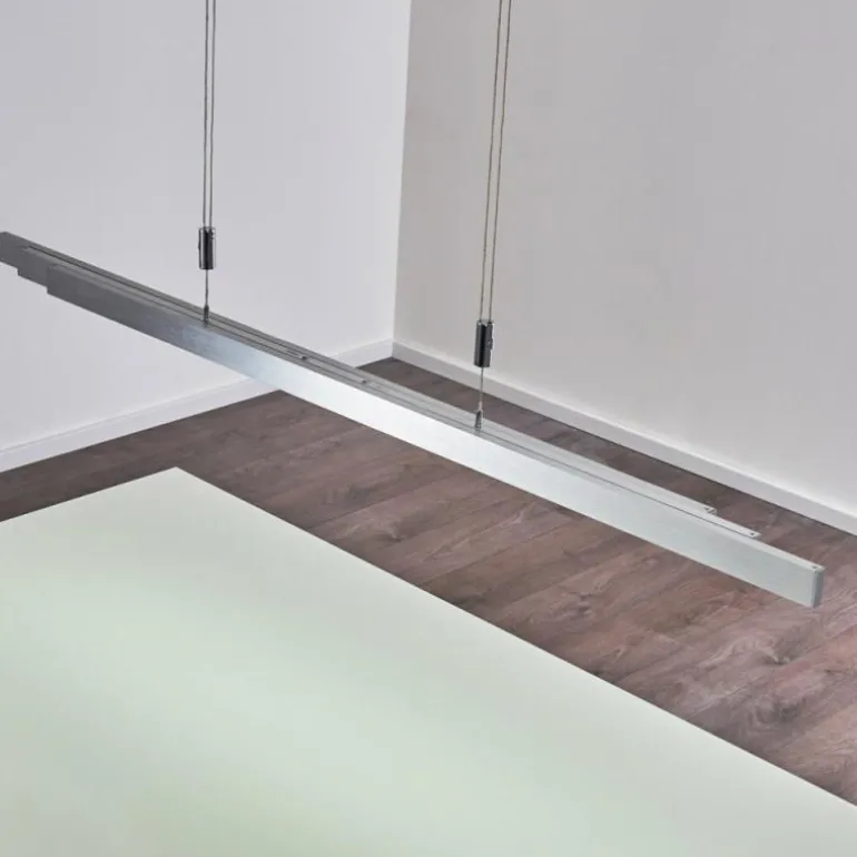 Suspension Airolo LED Chrome, Nickel mat, 3 lumières