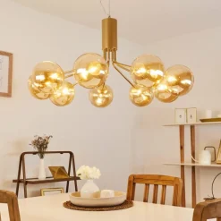 Suspension Alden Laiton, 9 lumières