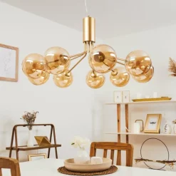 Suspension Alden Laiton, 9 lumières