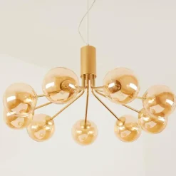 Suspension Alden Laiton, 9 lumières