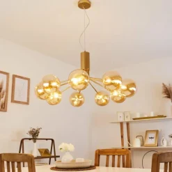 Suspension Alden Laiton, 9 lumières