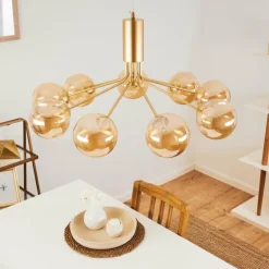 Suspension Alden Laiton, 9 lumières
