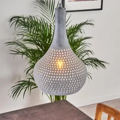 Suspension Alenhoven Gris, 1 lumière