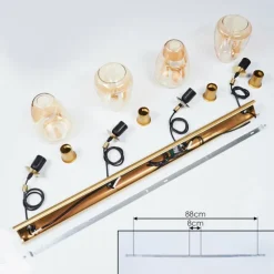 Suspension Alvares Laiton, 4 lumières