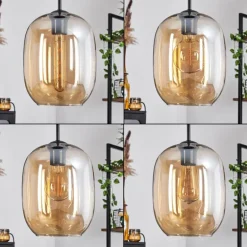 Suspension Apedo Ambre, 3 lumières