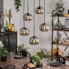 Suspension Apedo Fumé, 5 lumières