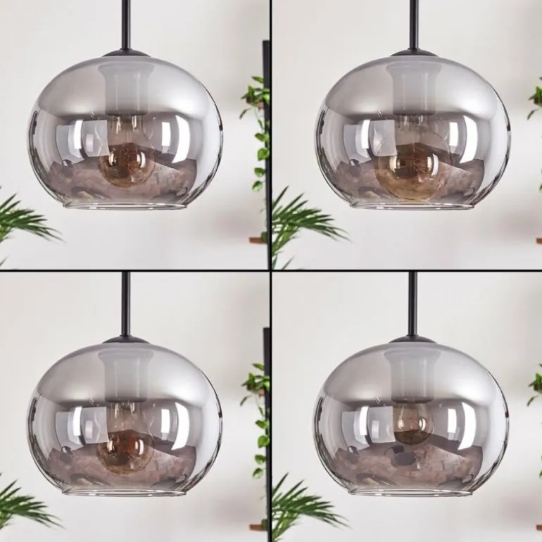 Suspension Apedo Fumé, 5 lumières