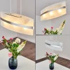 Suspension Avellino Acier inoxydable, Blanc, 3 lumières