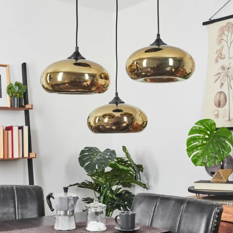 Suspension Avonlea Noir, 3 lumières
