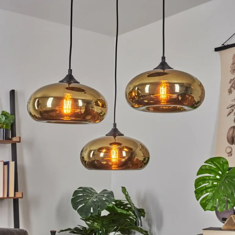 Suspension Avonlea Noir, 3 lumières