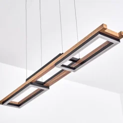 Suspension Ayajasco LED Écru, Noir, 1 lumière