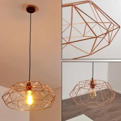Suspension Badalucco Cuivre, 1 lumière
