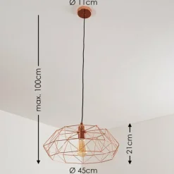 Suspension Badalucco Cuivre, 1 lumière