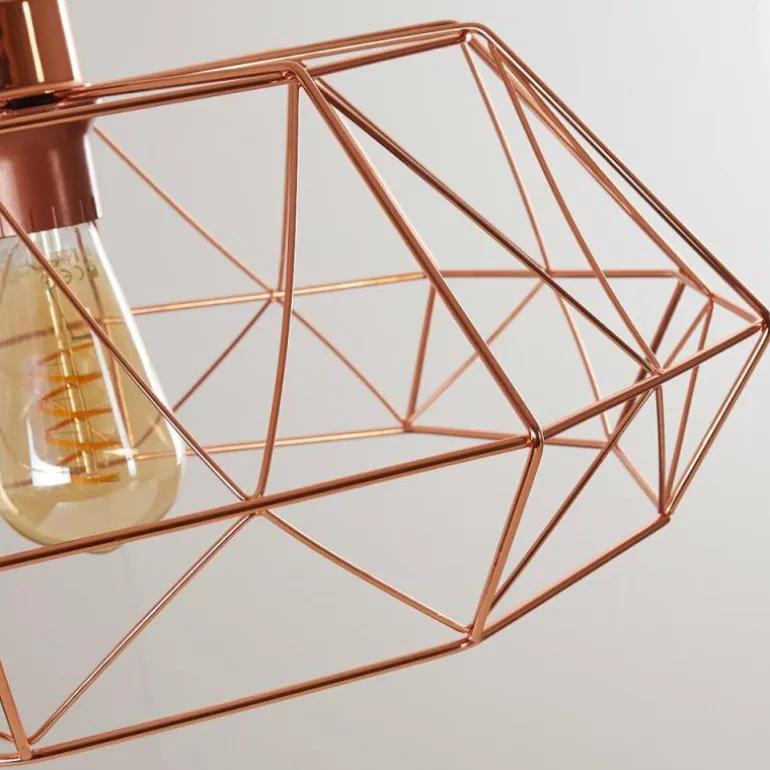 Suspension Badalucco Cuivre, 1 lumière
