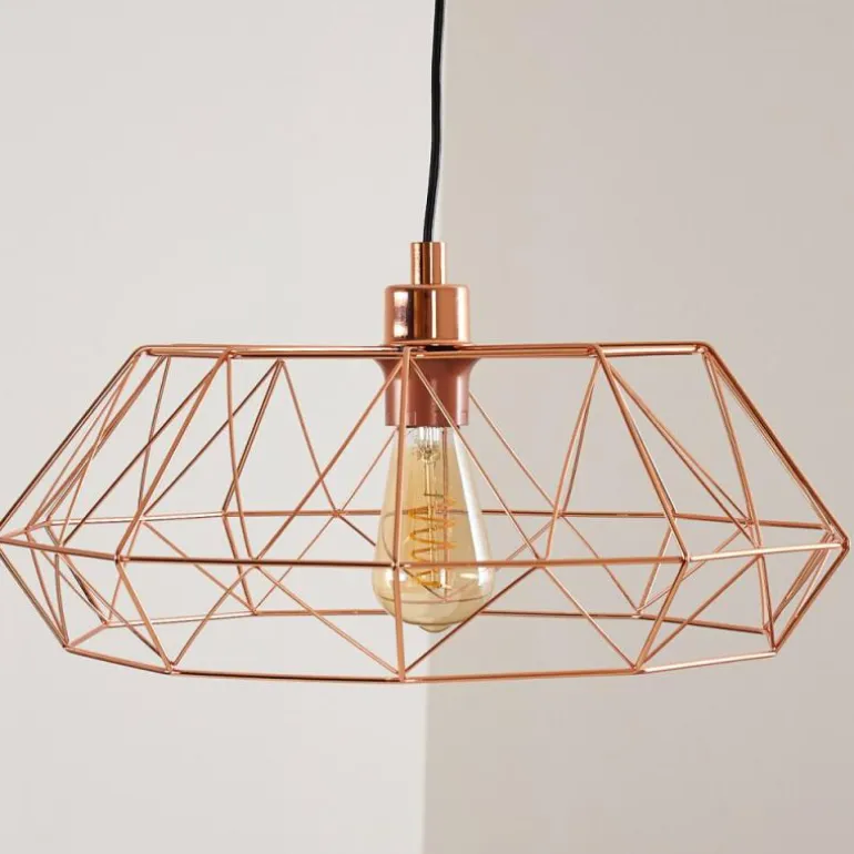 Suspension Badalucco Cuivre, 1 lumière