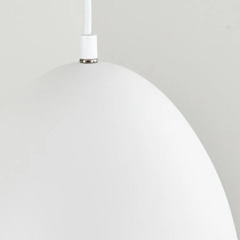Suspension Bakou Blanc, 1 lumière