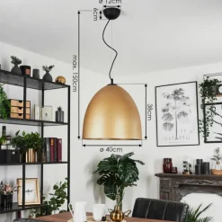 Suspension Bakou Noir, 1 lumière