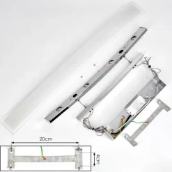 Suspension Balcairn LED Chrome, 4 lumières