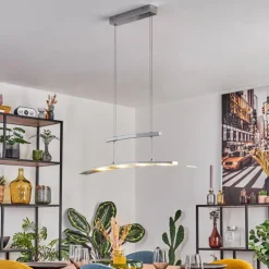 Suspension Balcairn LED Chrome, 4 lumières