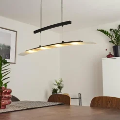 Suspension Balcairn LED Noir, 4 lumières