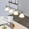 Suspension Bamenda Nickel mat, 4 lumières
