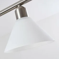 Suspension Bamenda Nickel mat, 4 lumières