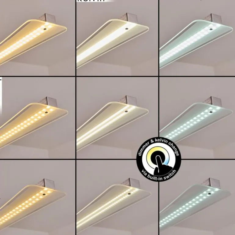 Suspension Barrud LED Argenté, 1 lumière