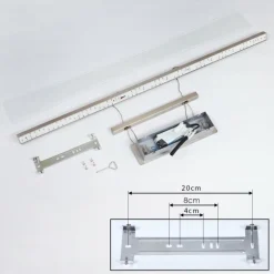 Suspension Barrud LED Argenté, 1 lumière