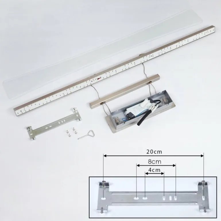 Suspension Barrud LED Argenté, 1 lumière
