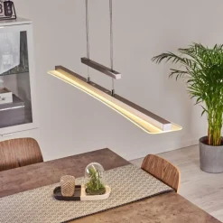 Suspension Barrud LED Argenté, 1 lumière