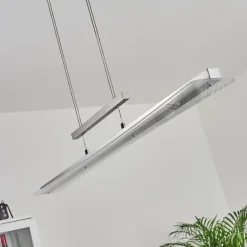 Suspension Barrud LED Argenté, 1 lumière